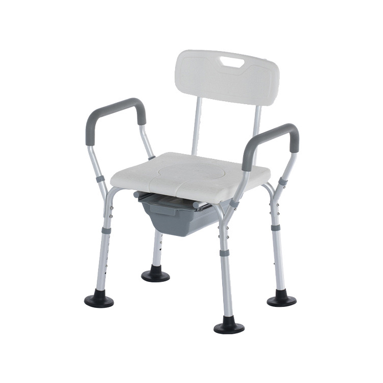 Foldable and movable toilet chair