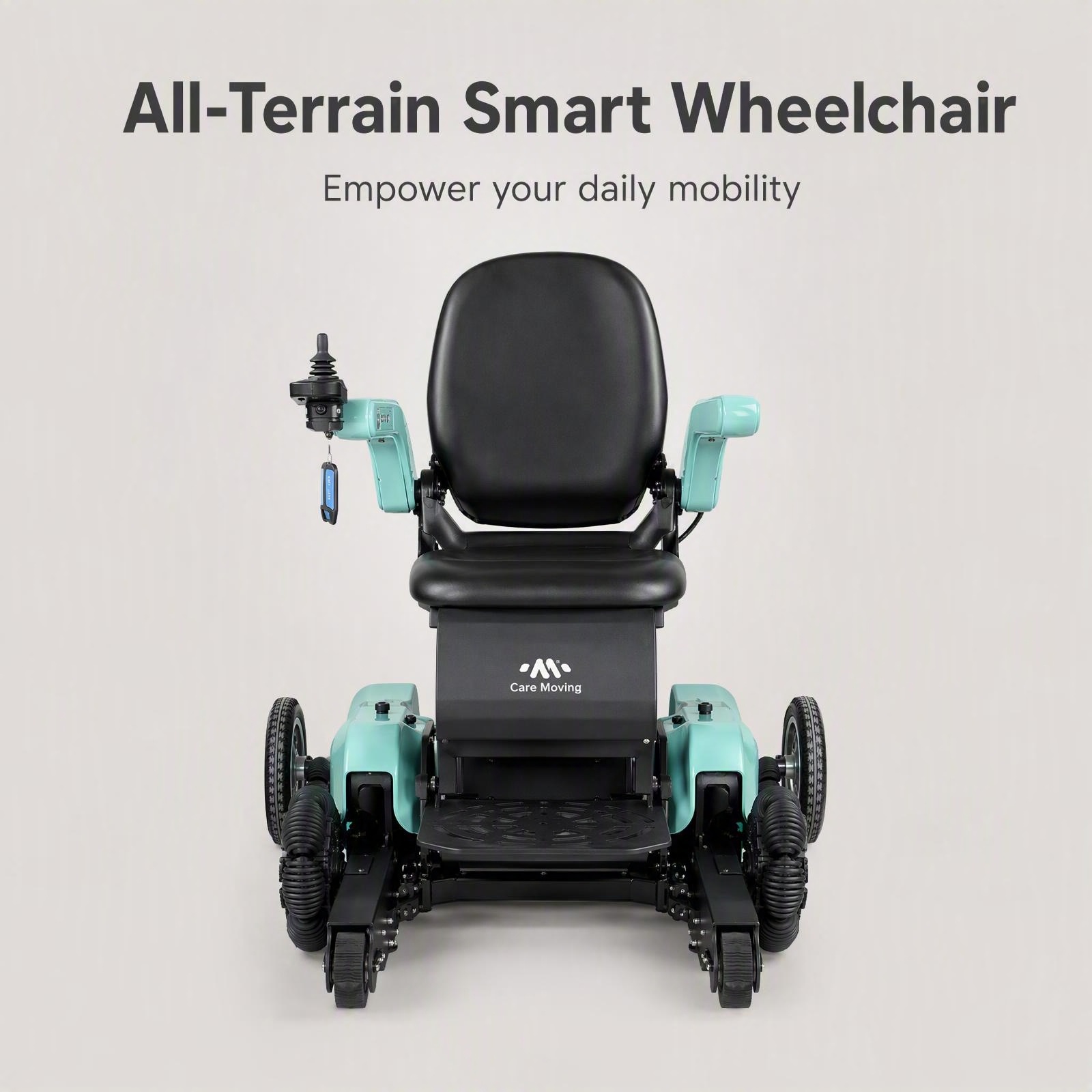 Foldable All-Terrain Electric Mobility Wheelchair, Smart Height Adjustable Stair Climbing Power Scooter - Image 2