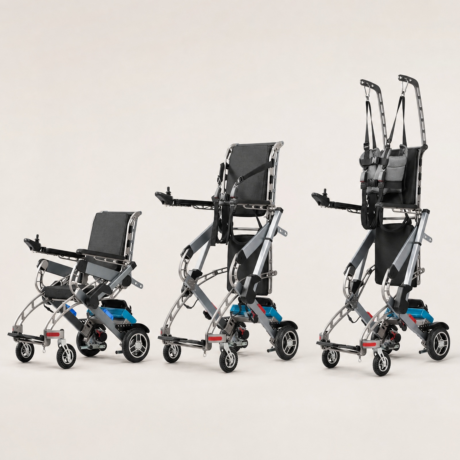 2-in-1 Electric Wheelchair & Standing Rehabilitation Trainer for Independent Living Power Standing Assist Robot - Image 4