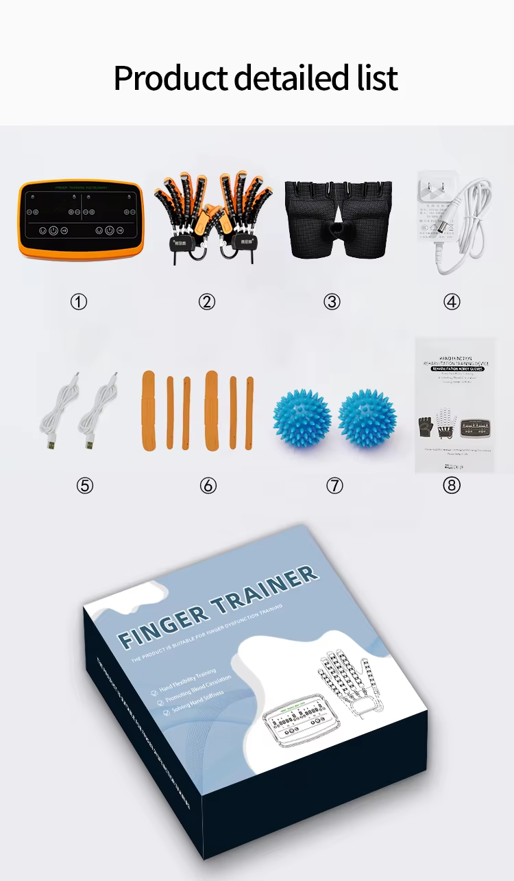 Stroke Hemiplegia Five Finger Hand Stiffness Training Robot Equipment Hand Rehabilitation Robotic Gloves - Image 7