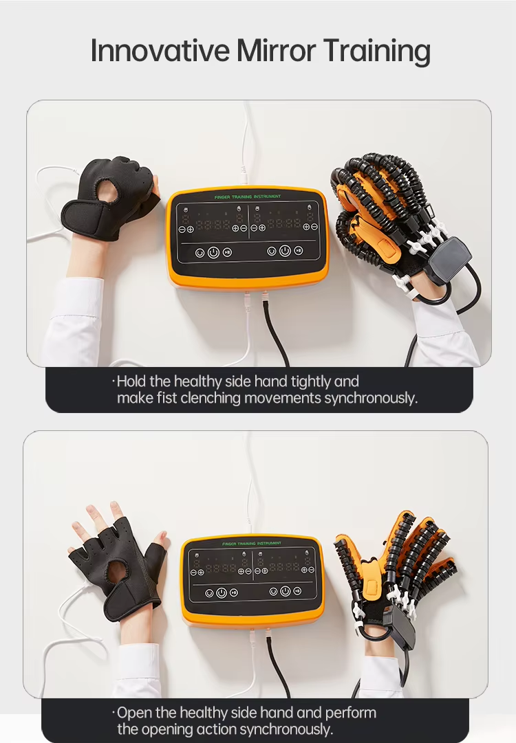 Stroke Hemiplegia Five Finger Hand Stiffness Training Robot Equipment Hand Rehabilitation Robotic Gloves - Image 4
