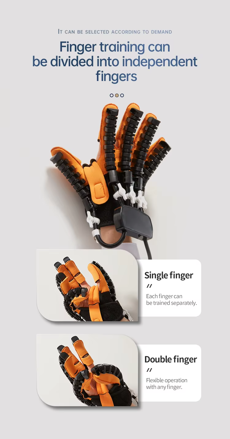 Stroke Hemiplegia Five Finger Hand Stiffness Training Robot Equipment Hand Rehabilitation Robotic Gloves - Image 6