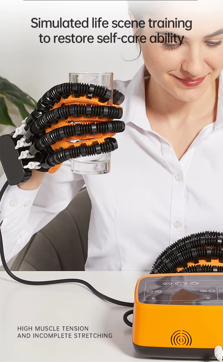 Stroke Hemiplegia Five Finger Hand Stiffness Training Robot Equipment Hand Rehabilitation Robotic Gloves - Image 3