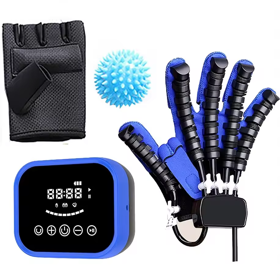 Electric Robotic Glove Right Hand Finger Trainer Hand Stroke Rehabilitation Robot Gloves