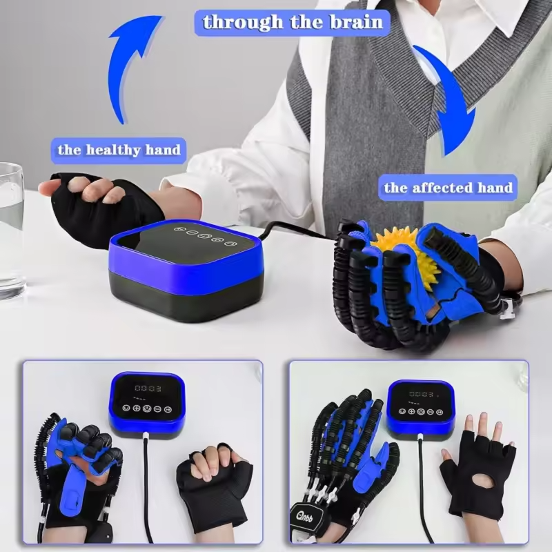 Electric Robotic Glove Right Hand Finger Trainer Hand Stroke Rehabilitation Robot Gloves - Image 3